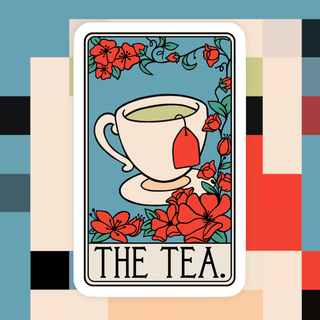 The Tea Tarot Card - Sticker