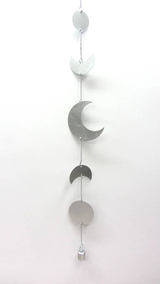 Mira Fair Trade | Moon Phase Chime - Silver