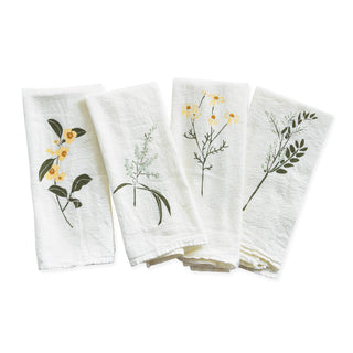 June & December | Herbal Tea Garden Napkins - Set of 4