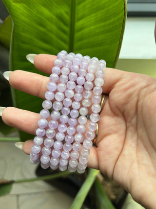 Sapphire & Sage | Lavender Jade Crystal Beaded Bracelet