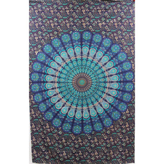 Peacock Torquee (Mandala) Tapestry