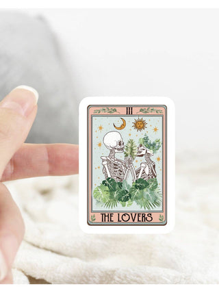 The Lovers Plant Tarot Card - Sticker