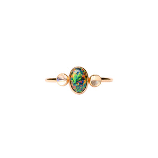 Mineral and Matter | Trilogy Black Opal + Moonstone