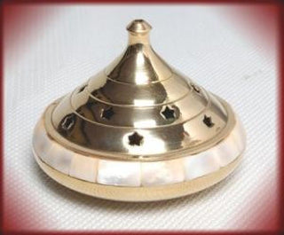 Temple Burner with Mother of Pearl Inlay