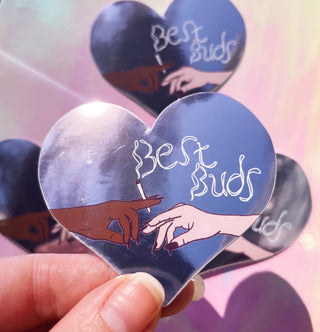 Best Buds Mirror Sticker