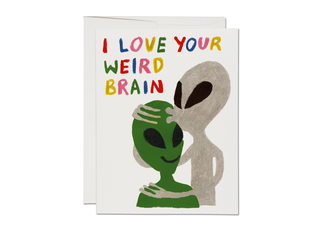 Alien Love - greeting card