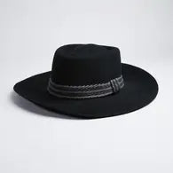Elegancia Tropical Hats | Valencia Country Style Black Felt Hat - Unisex