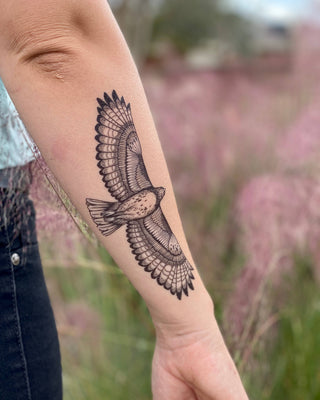 NatureTats | Hawk Temporary Tattoo