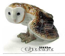 Paleface The Barn Owl - Porcelain Miniature