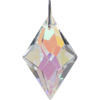 Diamond Shaped Faceted Prism - Aura Coating