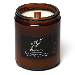Oakmoss - 8 oz. Wood Wick Coconut Wax Candle