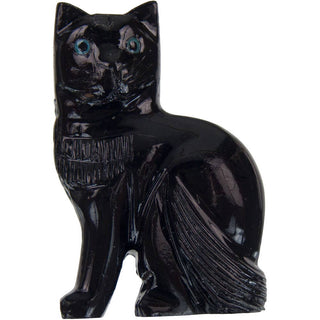 Black Cat Carved Figure