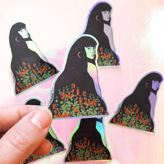 Mother of the Moon | Mother Earth Holographic Sticker