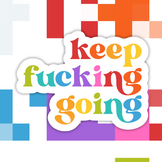 Ace the Pitmatian Co | Keep Going Sticker