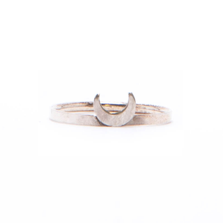 Mineral and Matter | Small Moon Stacker Ring - Sterling Silver