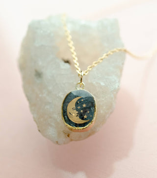 Kyanite Moon Necklace