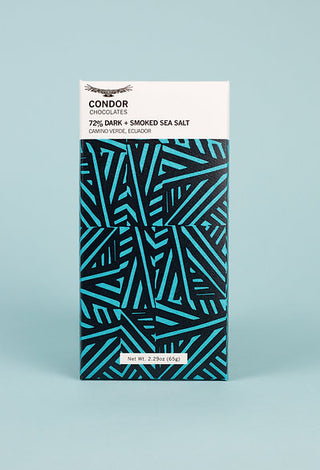 72% Dark Chocolate + Smoked Sea Salt Bar